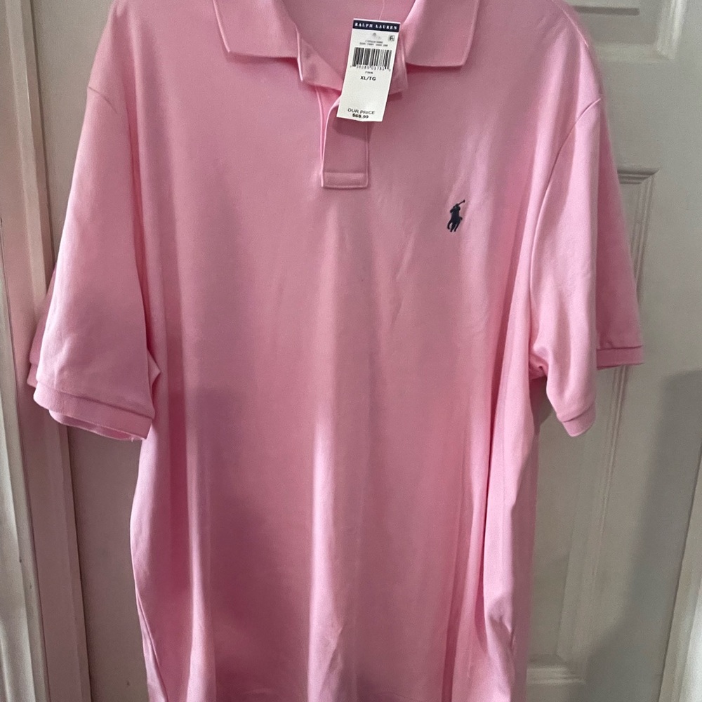 Ralph Lauren Pink Polo Shirt XL - Picture 2 of 2